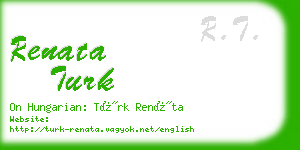 renata turk business card